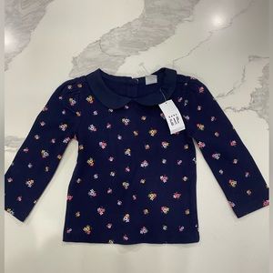 NEW baby GAP floral top